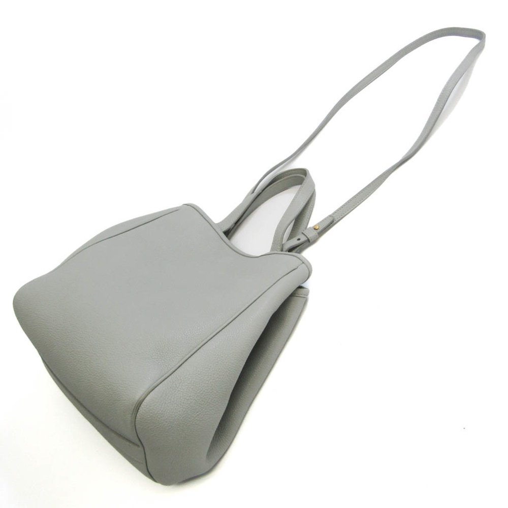 CELINE Leather Handbag Shoulder Bag Light Blue Gray - Picture 2 of 11